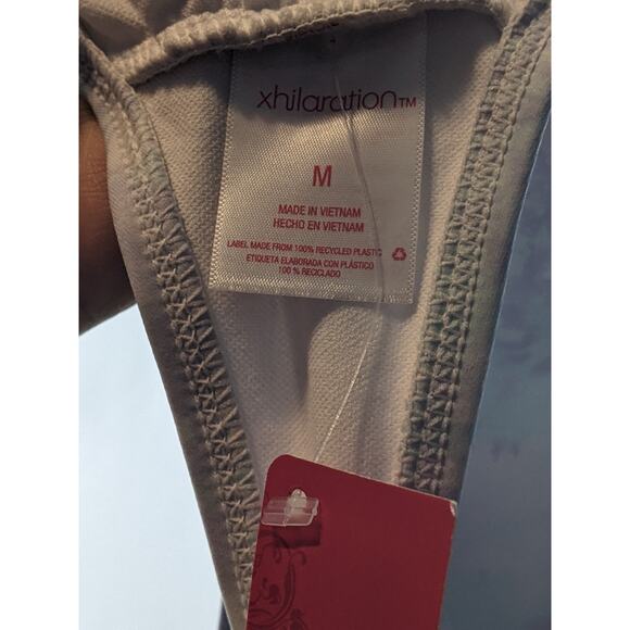 Xhilaration‎ Bikini Top Blue Tie Dye Bralette Juniors M Swimsuit Removable Cups - Picture 4 of 6